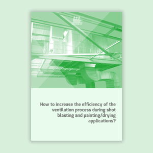 How to increase the efficiency of the ventilation process during shot blasting and painting/drying applications?